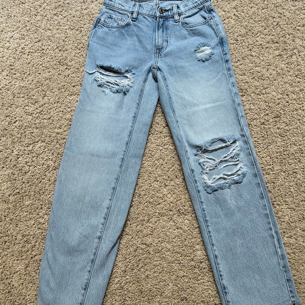 PacSun Women Jeans Straight Leg - Blue